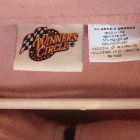 Jeff Gordon DuPont NASCAR Winner’s Circle Pink Fleece 1/4 Zip Size Women’s XL - Picture 4 of 4